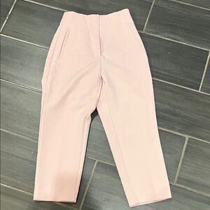Zara Light Pink High Waisted Trousers